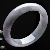 糯冰种紫罗兰缅甸翡翠A货手镯(58.3mm)