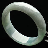 糯冰种晴水缅甸翡翠A货手镯(57.5mm)