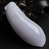 糯冰种紫罗兰缅甸翡翠A货福瓜挂件