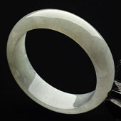 糯冰种晴水缅甸翡翠A货手镯(58.6mm)