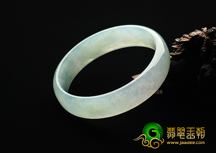 冰种晴水缅甸翡翠A货手镯(61.1mm)