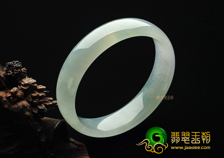 冰种晴水缅甸翡翠A货手镯(61.1mm)