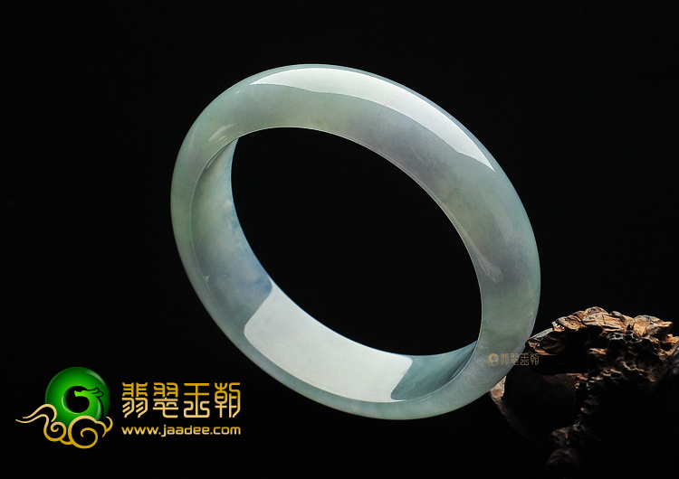 冰种晴水紫罗兰缅甸翡翠A货手镯(59.5mm)