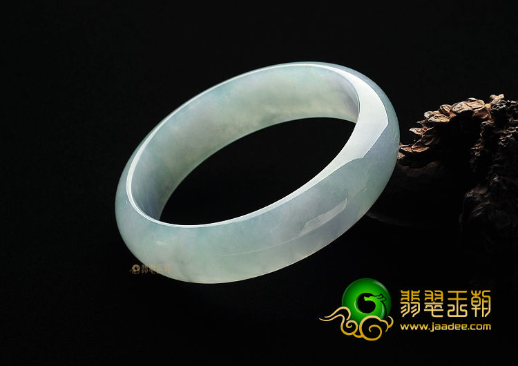 冰种晴水紫罗兰缅甸翡翠A货手镯(59.5mm)