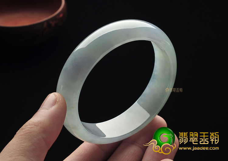 冰种晴水紫罗兰缅甸翡翠A货手镯(59.5mm)