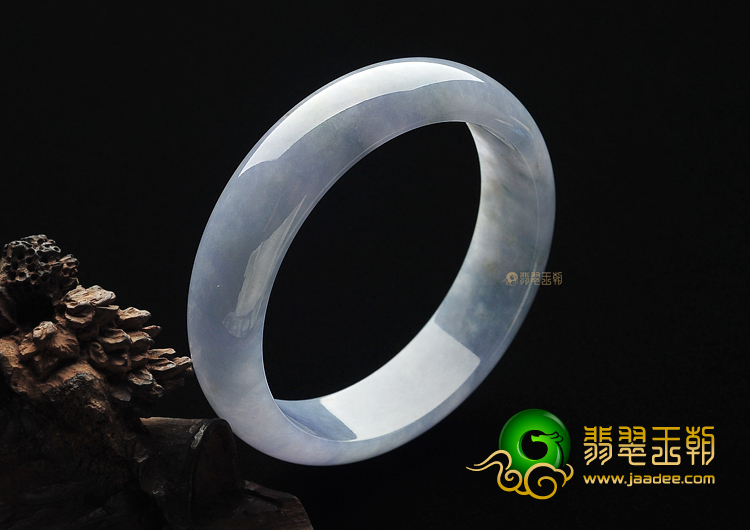 糯冰种紫罗兰缅甸翡翠A货手镯(58.7mm)