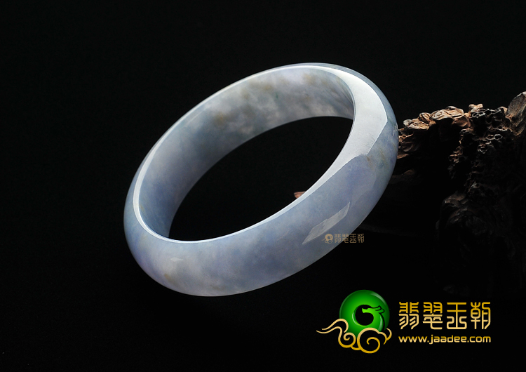 糯冰种紫罗兰缅甸翡翠A货手镯(58.7mm)
