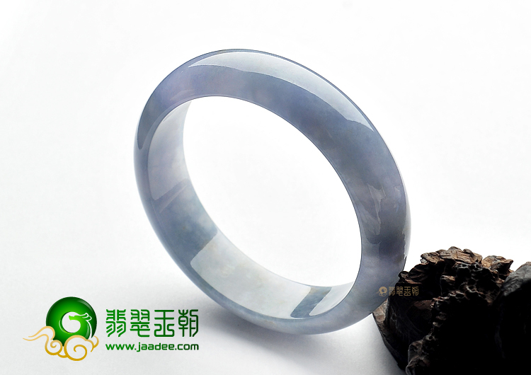 糯冰种紫罗兰缅甸翡翠A货手镯(58.7mm)