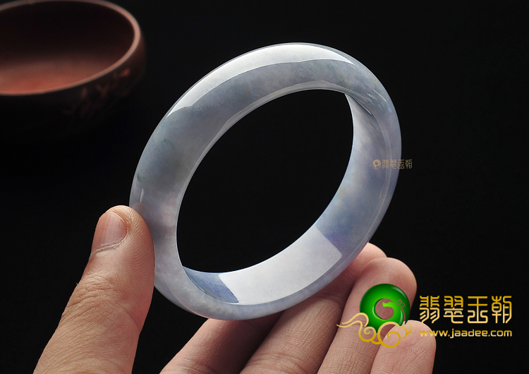 糯冰种紫罗兰缅甸翡翠A货手镯(58.7mm)
