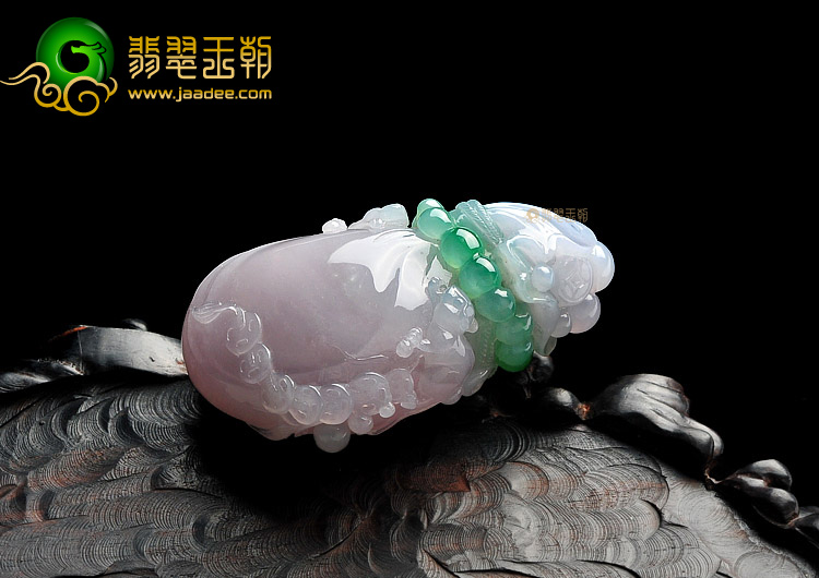 糯冰种春带彩缅甸翡翠A货代代有钱挂件