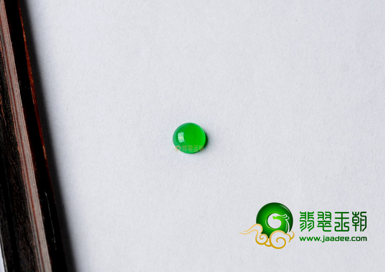 冰种阳绿缅甸翡翠A货戒面