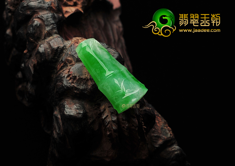 糯冰种飘翠缅甸翡翠A货节节高挂件