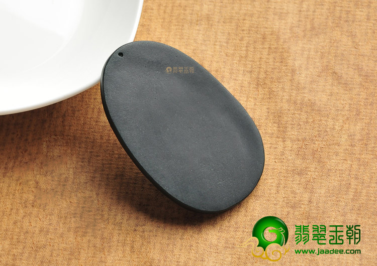 冰种墨翠缅甸翡翠A货观音头挂件