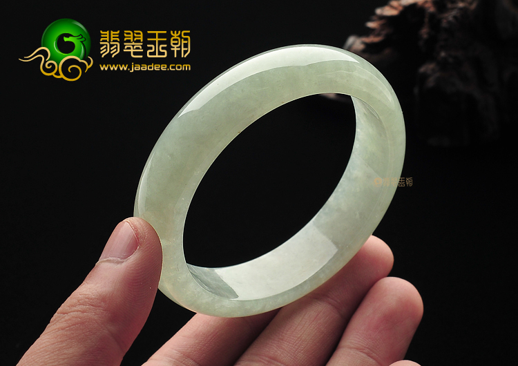 冰种晴水缅甸翡翠A货手镯(57.9mm)
