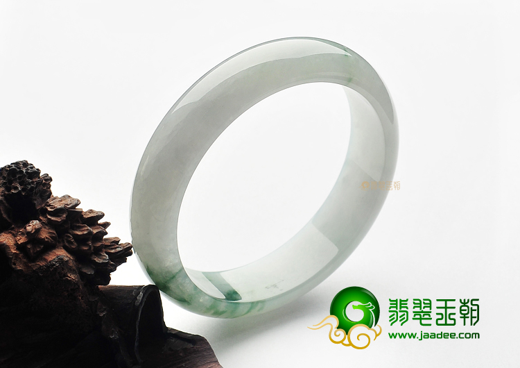 糯冰种飘花缅甸翡翠A货手镯(60mm)