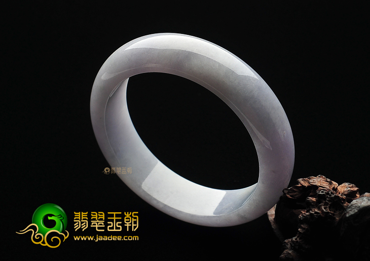 糯冰种紫罗兰缅甸翡翠A货手镯(58.2mm)