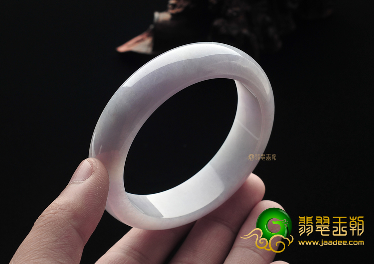 糯冰种紫罗兰缅甸翡翠A货手镯(58.2mm)