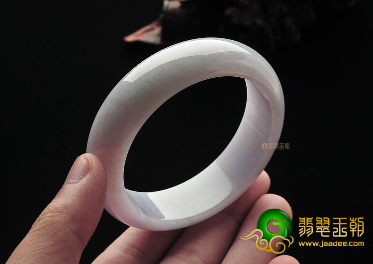 糯冰种紫罗兰缅甸翡翠A货手镯(58mm)