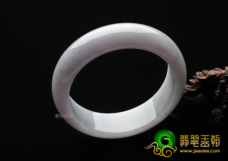 糯冰种紫罗兰缅甸翡翠A货手镯(58mm)