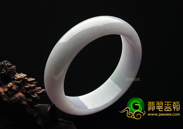糯冰种紫罗兰缅甸翡翠A货手镯(58mm)