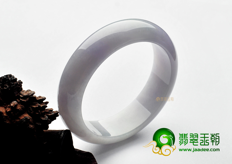 糯冰种紫罗兰缅甸翡翠A货手镯(58mm)