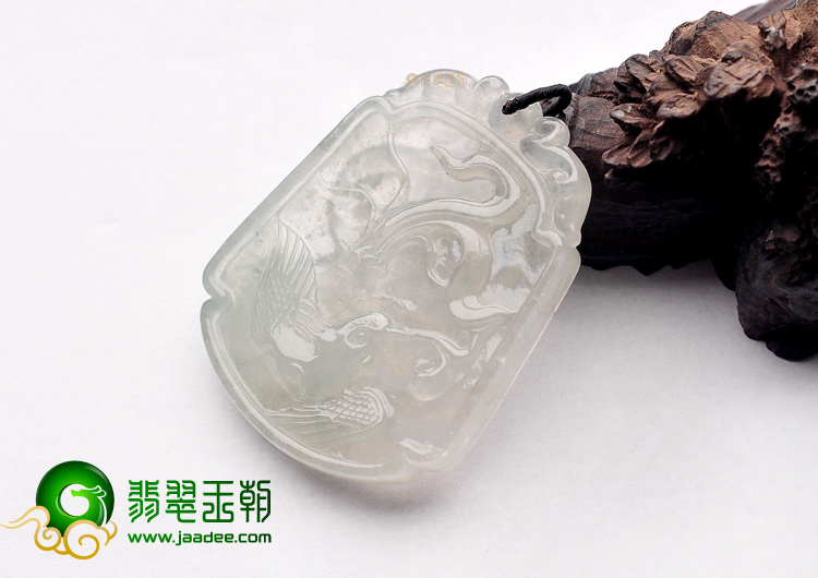 冰种晴水龙凤牌挂件