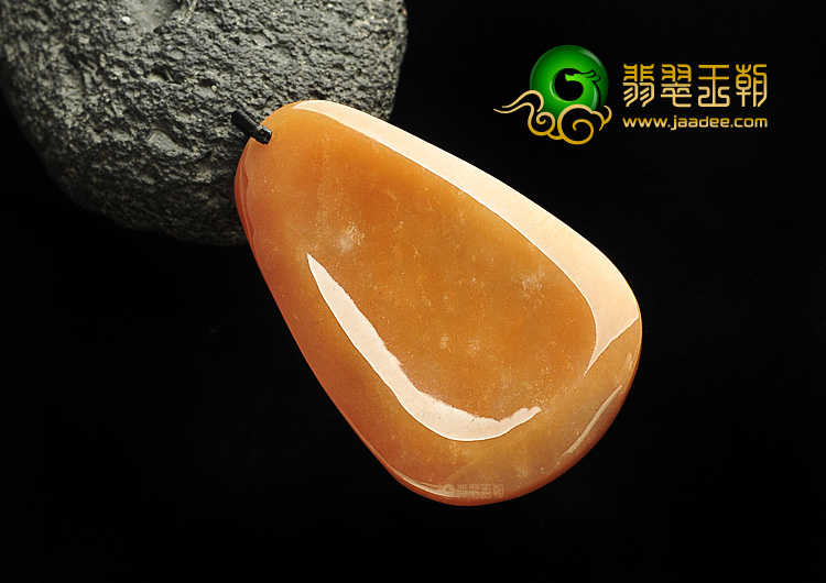 糯冰种红黄翡站观音挂件