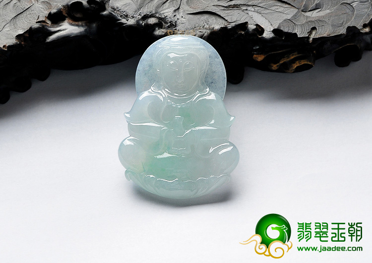冰种晴水观音挂件