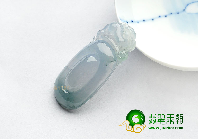 (超值推荐)冰种略飘花福在眼前挂件