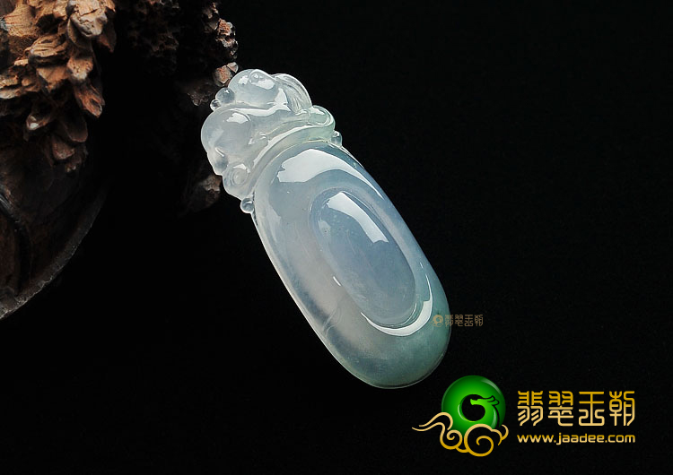 (超值推荐)冰种略飘花福在眼前挂件