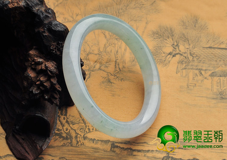 冰种晴水圆条手镯(55.6mm)