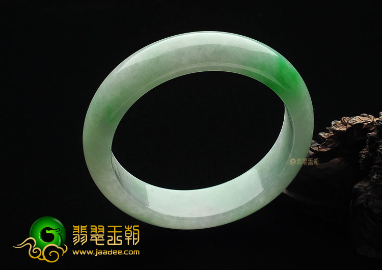 糯冰种飘翠手镯(58.5mm)