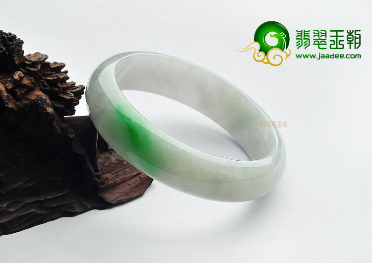 糯冰种飘翠手镯(56.5mm)