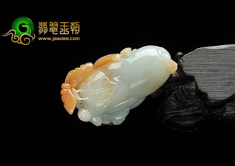 糯冰种三彩八方来财挂件