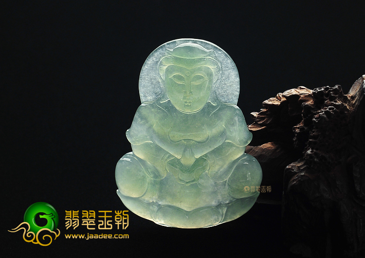 冰种晴水观音挂件