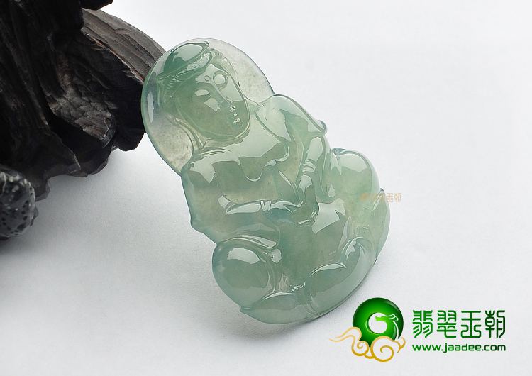 冰种晴水观音挂件
