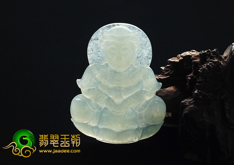 冰种晴水观音挂件