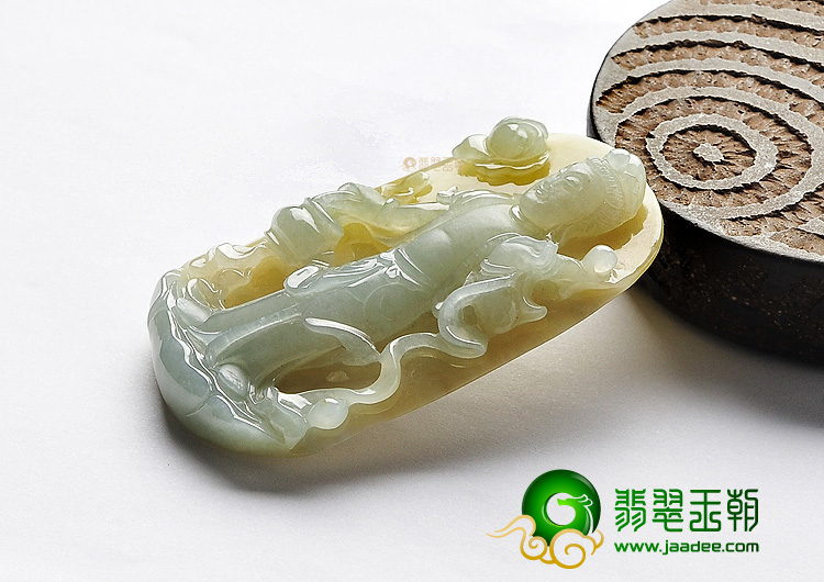 （超值推荐）糯冰种晴水黄翡站观音挂件