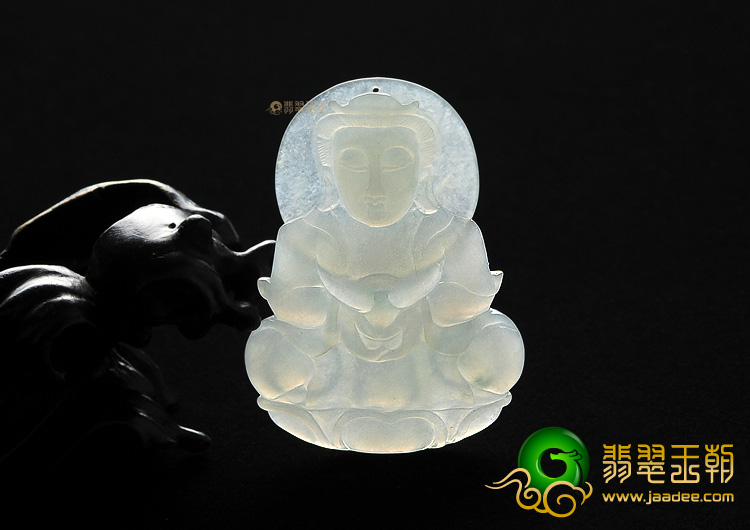 冰种晴水观音挂件