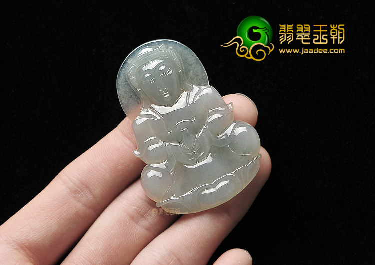 冰种晴水观音挂件
