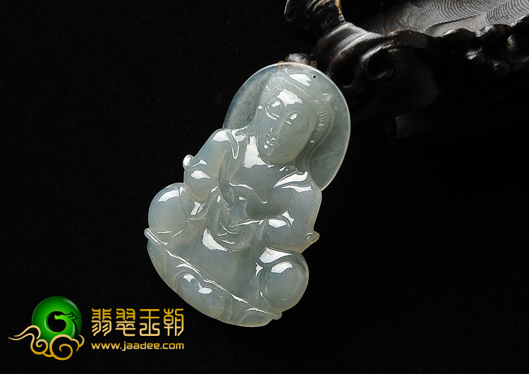 冰种晴水观音挂件
