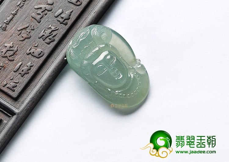 冰种晴水观音头挂件