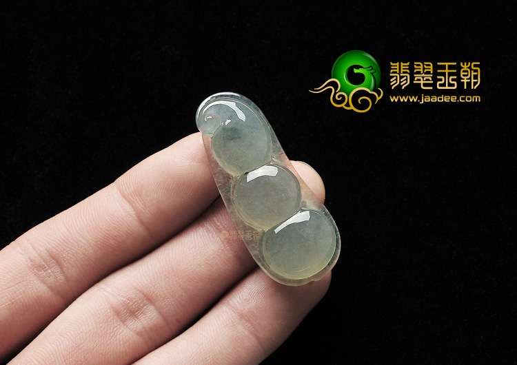 冰种晴水四季豆挂件