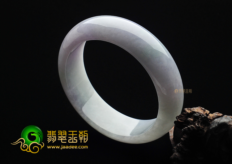 糯冰种晴水紫罗兰手镯(57.4mm)