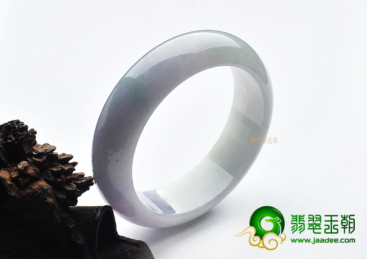 糯冰种晴水紫罗兰手镯(57.4mm)