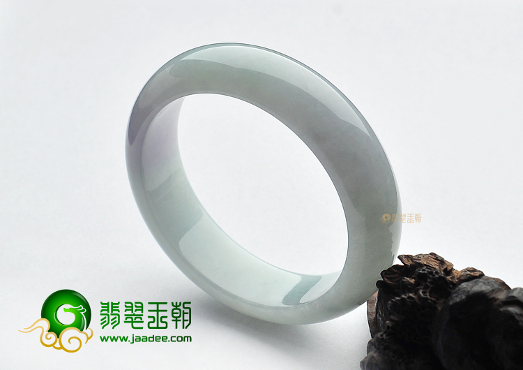 糯冰种晴水略带紫罗兰手镯(57.6mm)