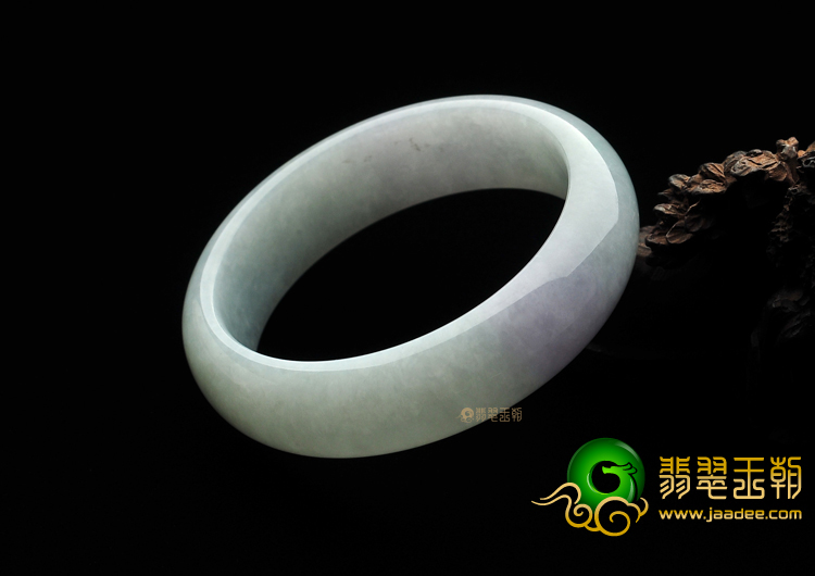 糯冰种晴水略带紫罗兰手镯(57.6mm)