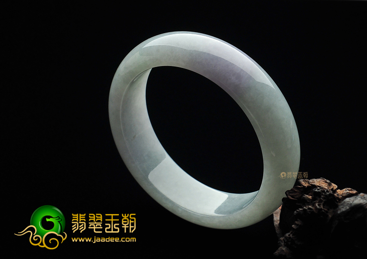 糯冰种晴水略带紫罗兰手镯(57.6mm)