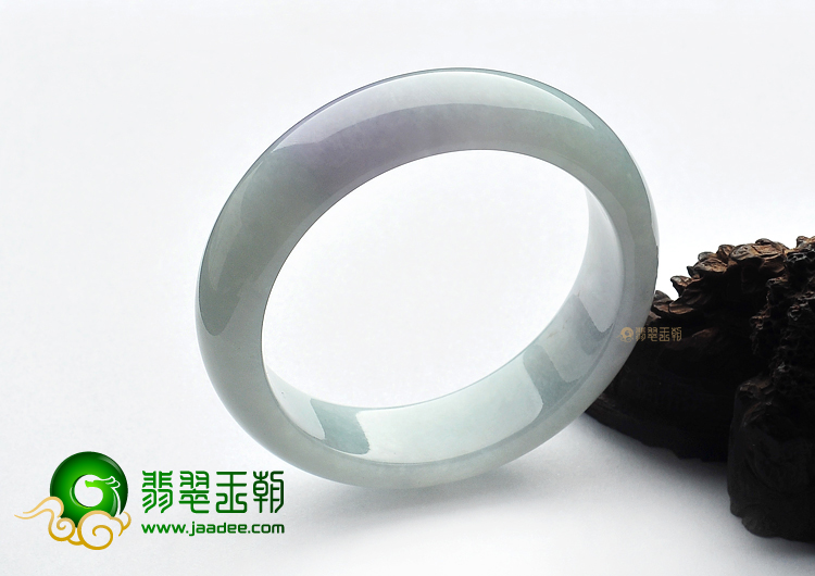 糯冰种晴水略带紫罗兰手镯(57.6mm)