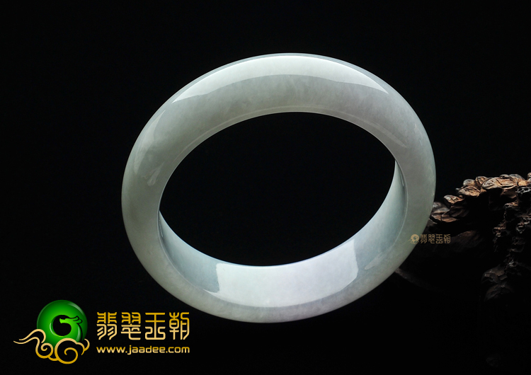糯冰种晴水略带紫罗兰手镯(57.6mm)